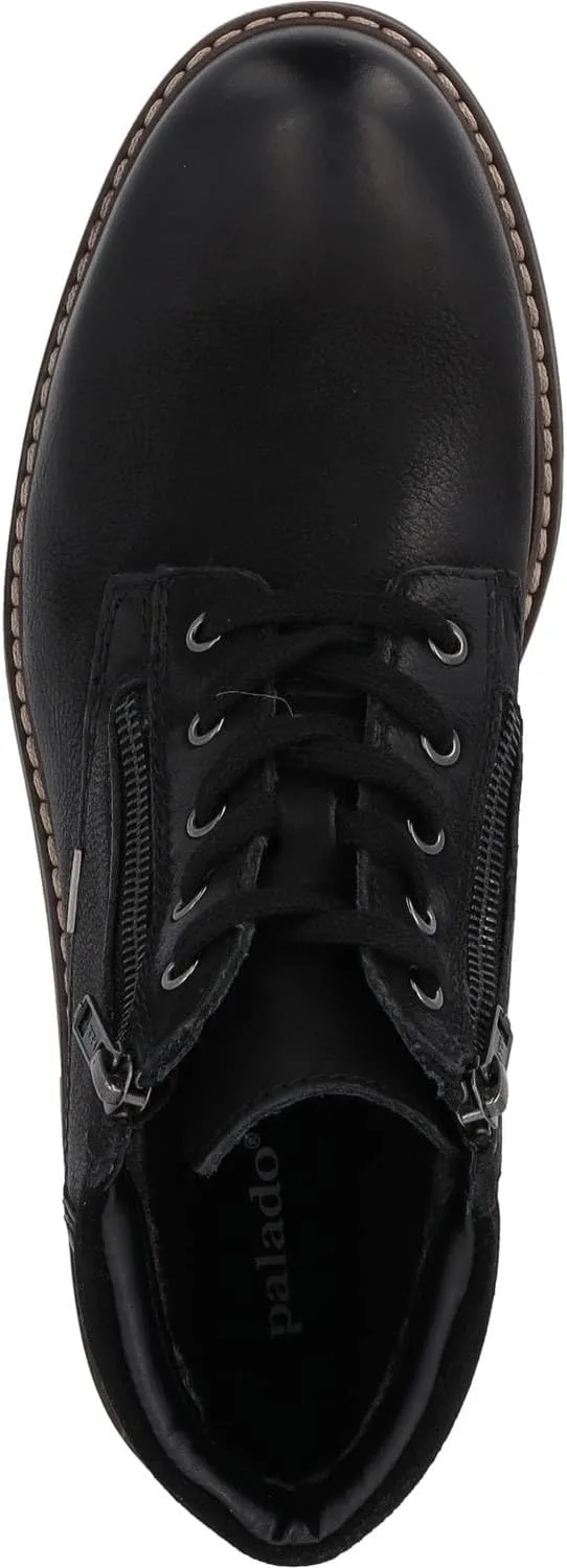 Fernor Men's Ankle Boots - Warm Lined Leather Boots with Ultra-Tex Membrane & Double Zip - Weatherproof Winter Shoes Made of Real Leather