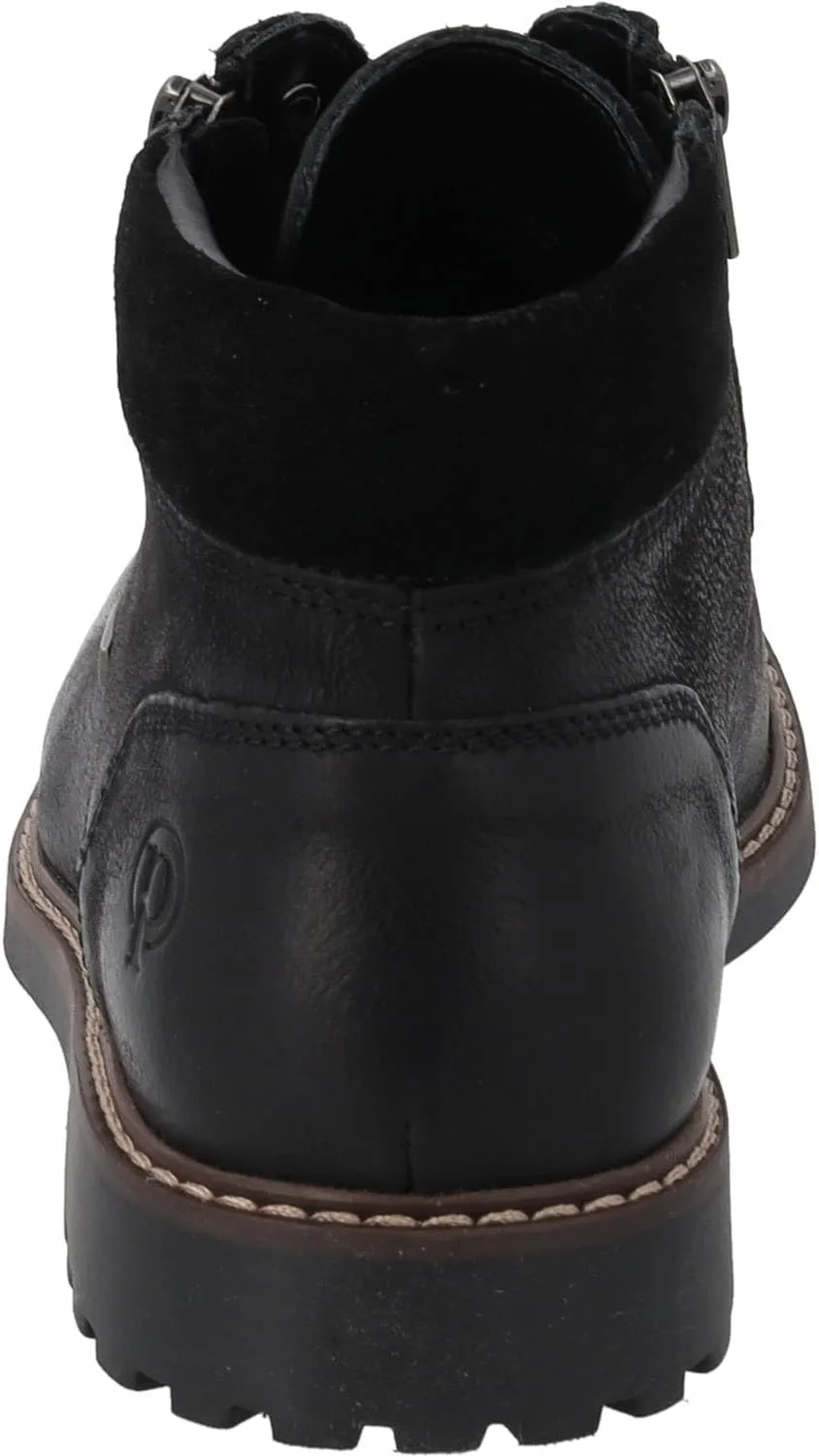 Fernor Men's Ankle Boots - Warm Lined Leather Boots with Ultra-Tex Membrane & Double Zip - Weatherproof Winter Shoes Made of Real Leather
