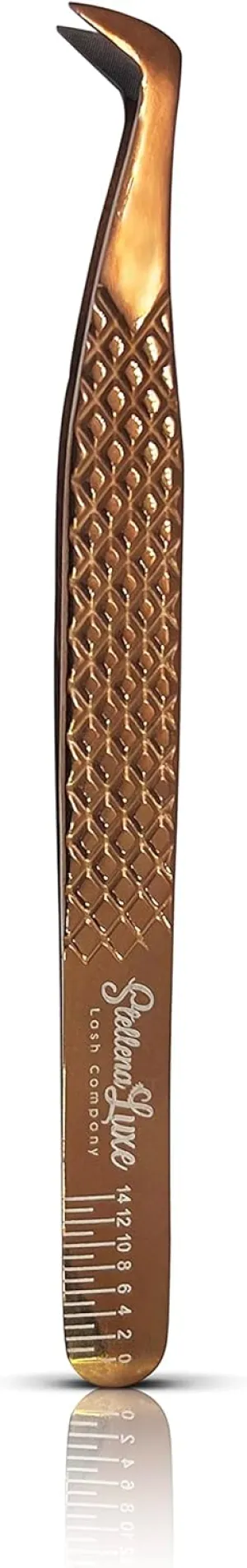 Fiber Tip BOOT Tweezer For Eyelash Extensions, for Handmade Promade Premade Mega Volume Lash Fans