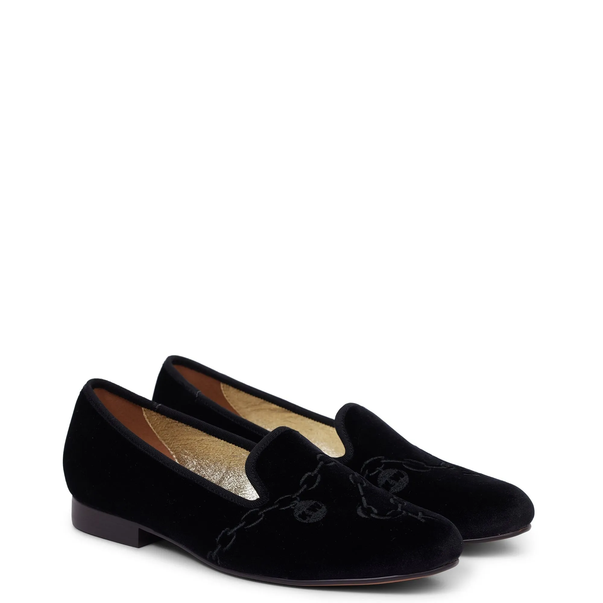 Filigree Loafer - Black Velvet