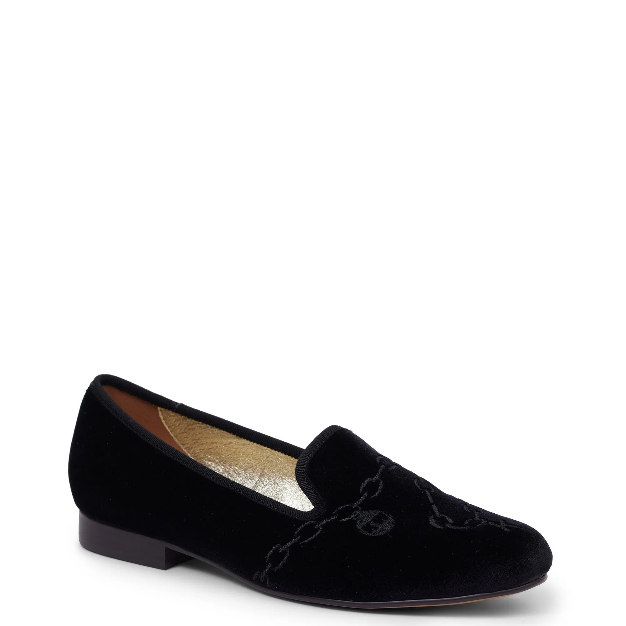 Filigree Loafer - Black Velvet