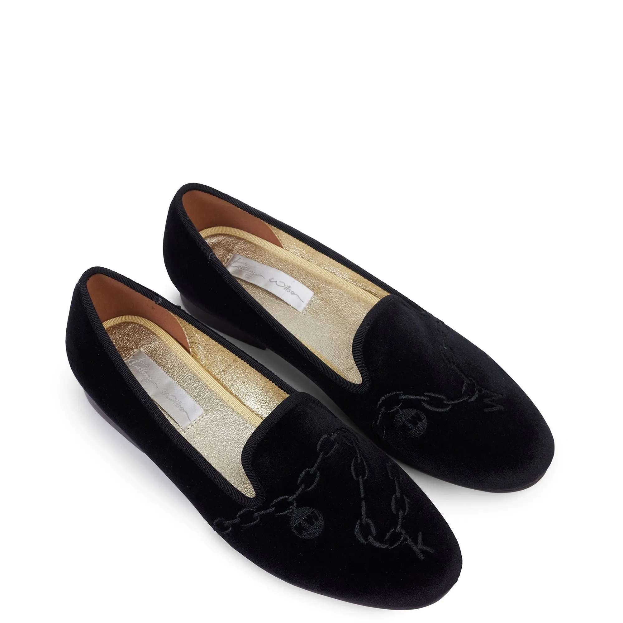 Filigree Loafer - Black Velvet