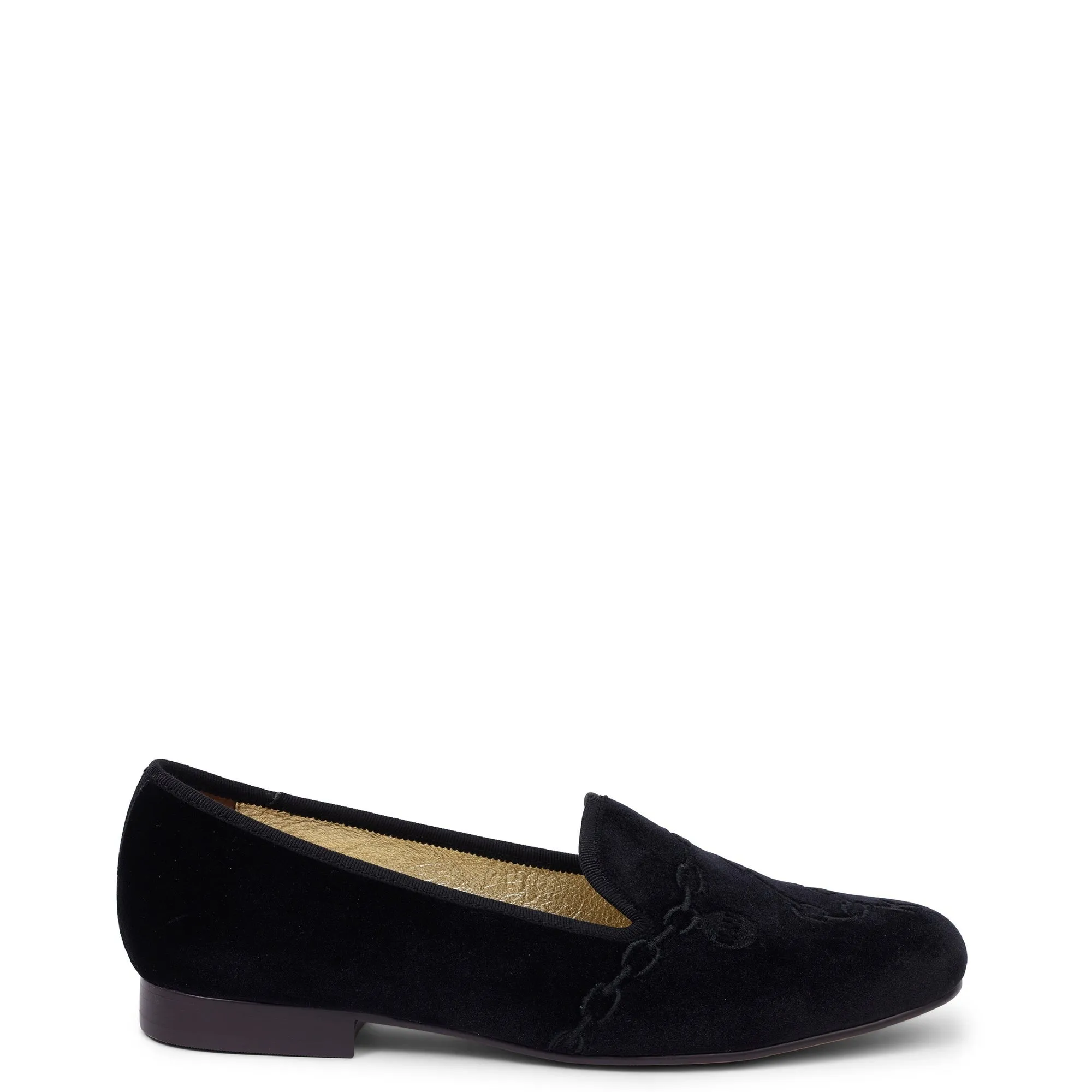 Filigree Loafer - Black Velvet