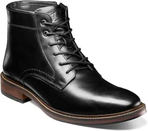 Florsheim Mens, Forge Plain Toe Lace Boot Black