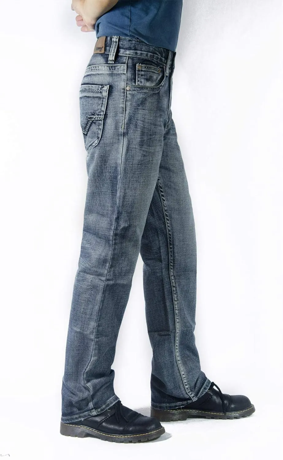 Flypaper Men’s Fashion Bootcut Blue Jeans Regular Fit Mens Work Pants