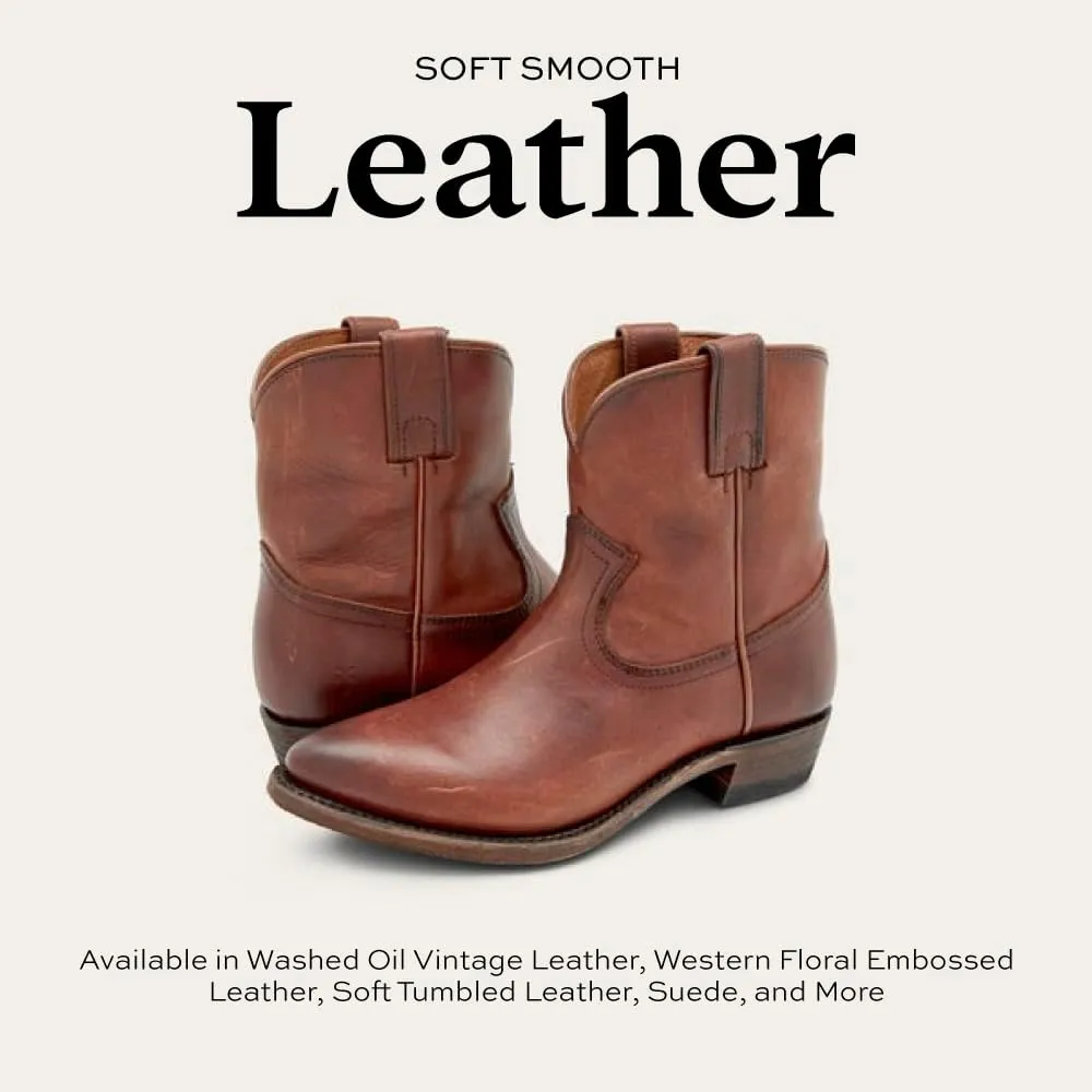 Frye Billy Short Women's Leather Western Boot - Classic Cowgirl Style, Durable Craftsmanship, Comfortable Fit