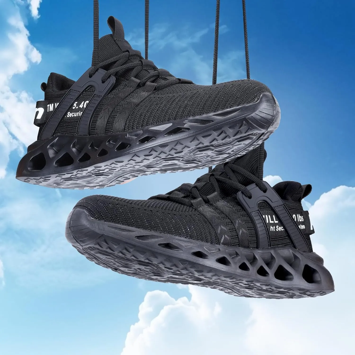 Furuian Steel Toe Sneakers for Men Women Lightweight Safety Shoes Comfortable Puncture Proof Slip On Indestructible Work Shoes