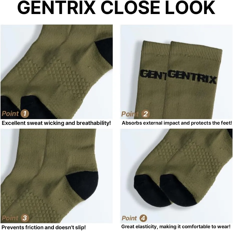 Gentrix Equestrian Riding Socks- Durable, Anti-Slip Comfort Riding Socks Anti-Friction Design Ideal Stylish Running Socks