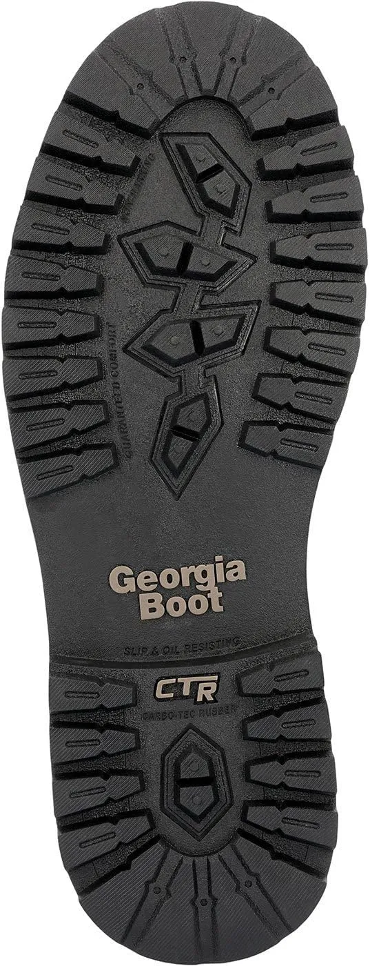 Georgia Boot Mens Core 37 8 Inch Steel Toe Work Safety Shoes Casual - Brown