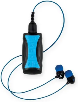 H2O Audio Stream 3 PRO and Surge S  Earbuds - Underwater Streaming Music Waterproof MP3 Player for Swimming with Bluetooth and Short Cord Underwater Headphones with Superior Sound Quality (Blue)