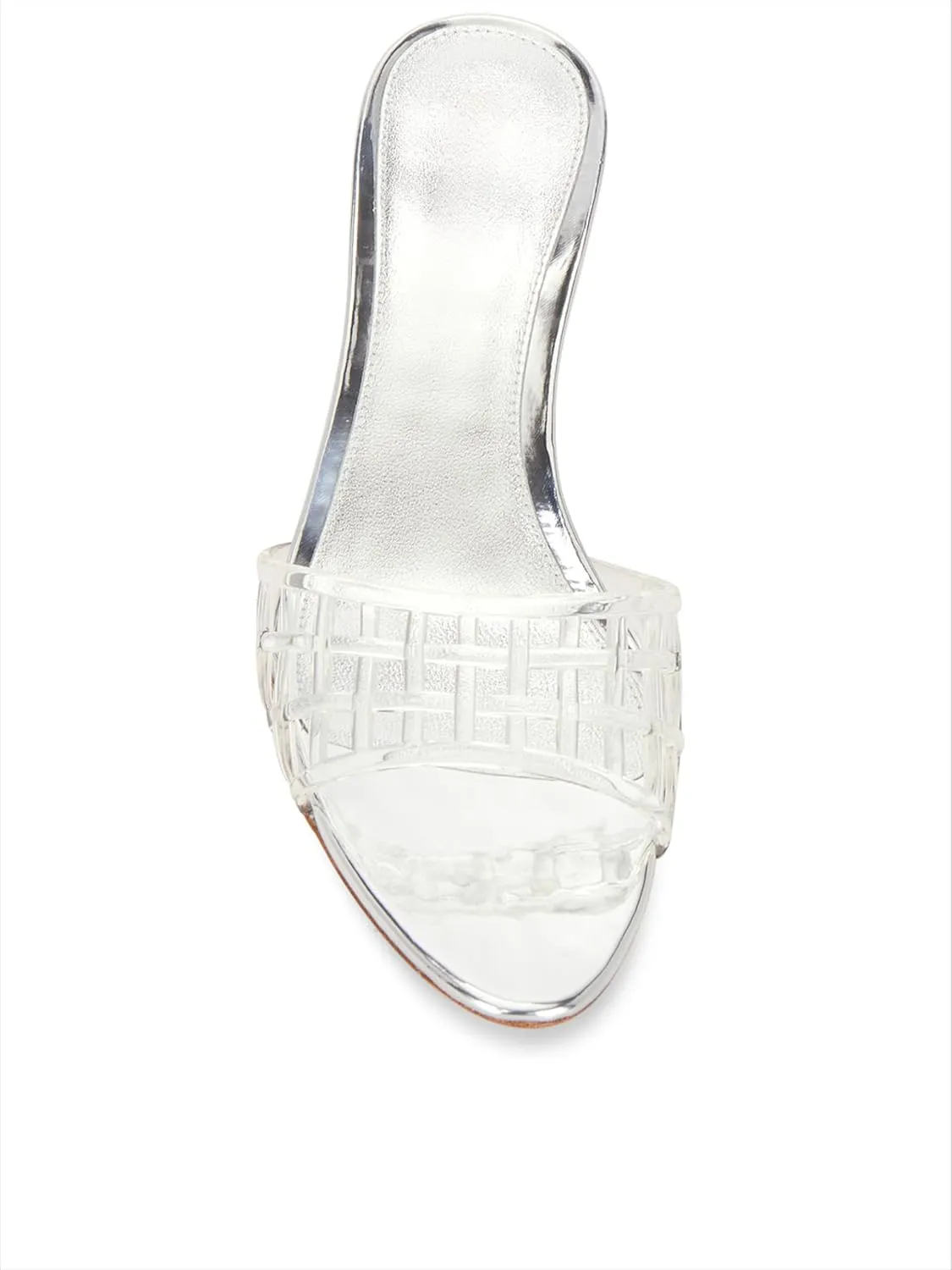 High Heel Sandals for Women Open Pointed Toe Mesh Mules Sandals Beach Summer Dress Stiletto Shoes