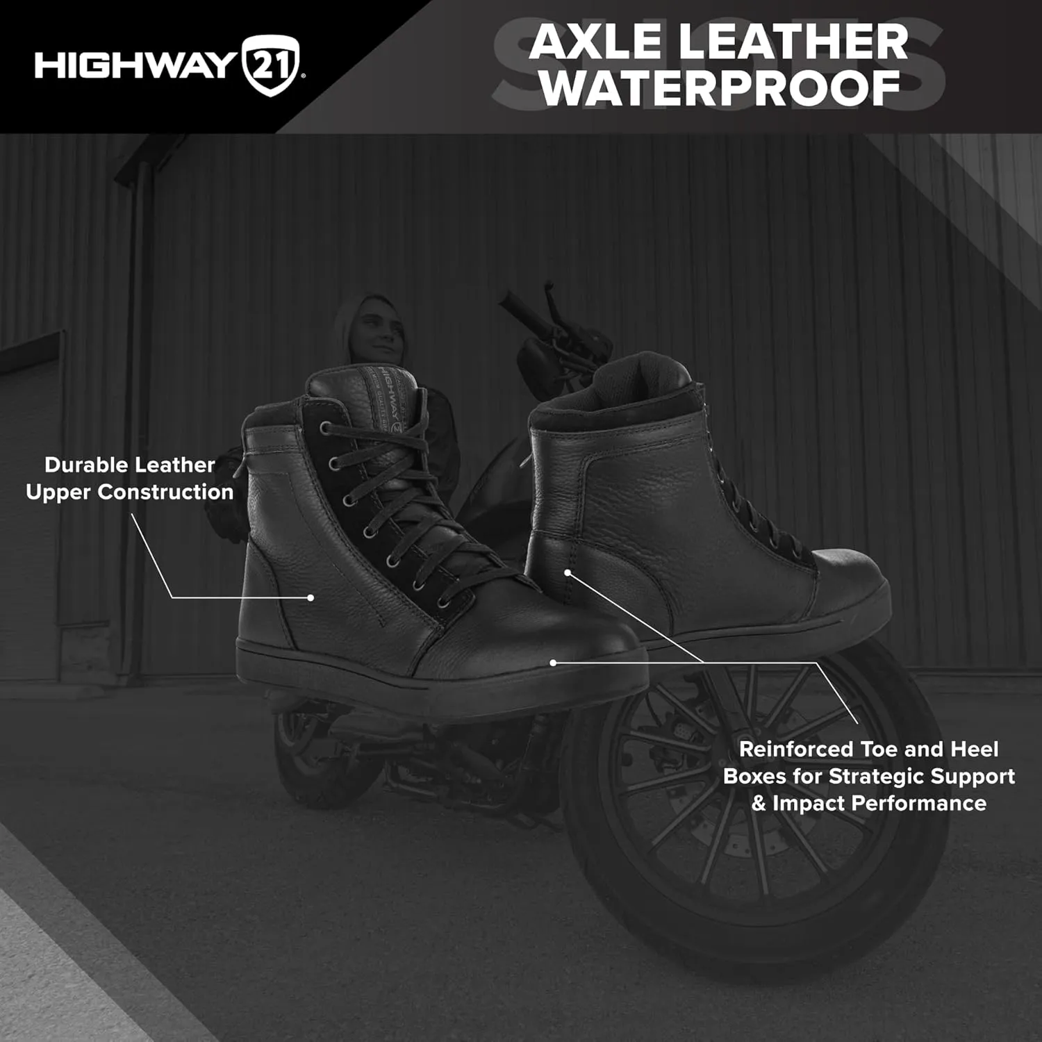 HIGHWAY 21 AXLE Leather Waterproof Shoe