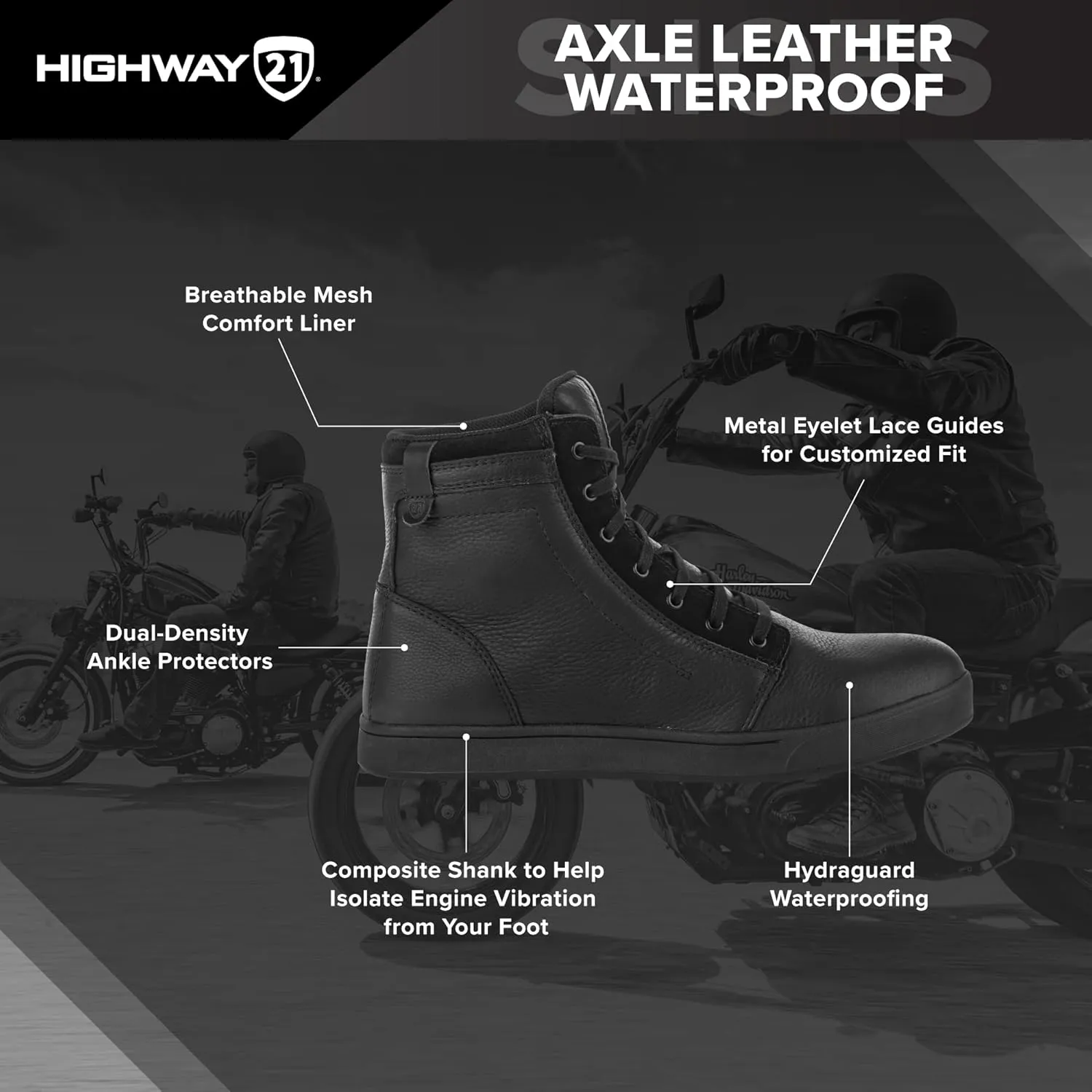 HIGHWAY 21 AXLE Leather Waterproof Shoe