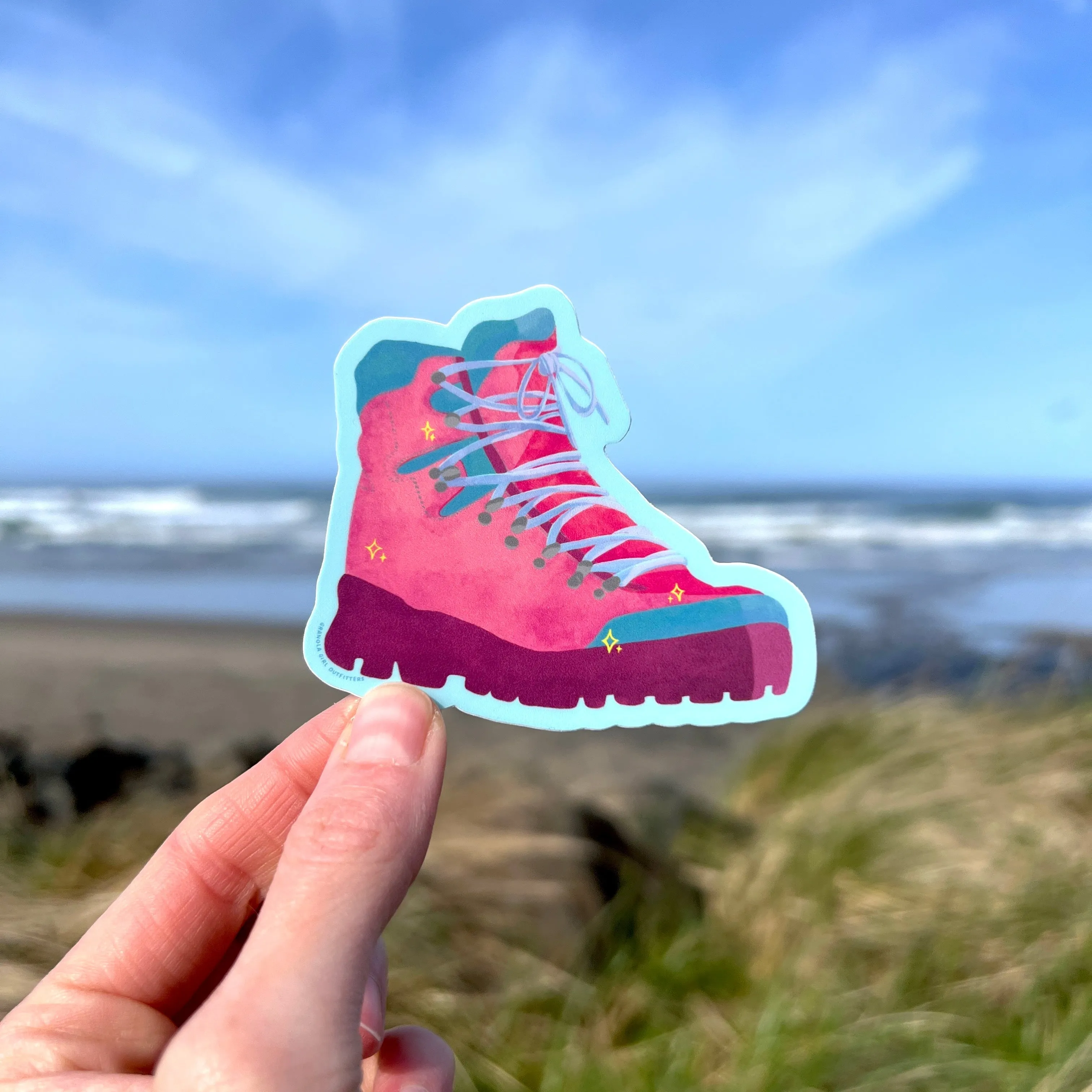 Hiking Boot Sticker