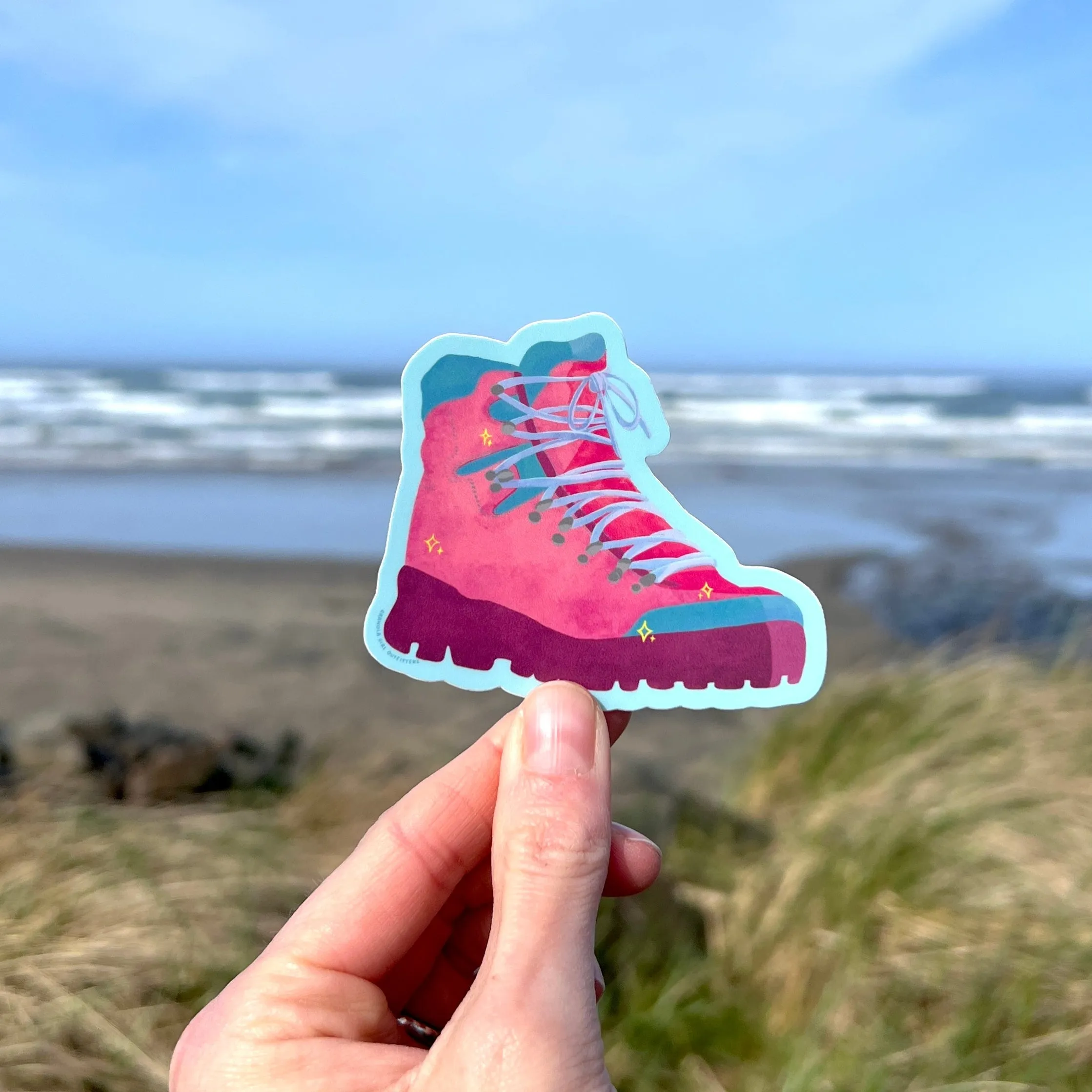 Hiking Boot Sticker
