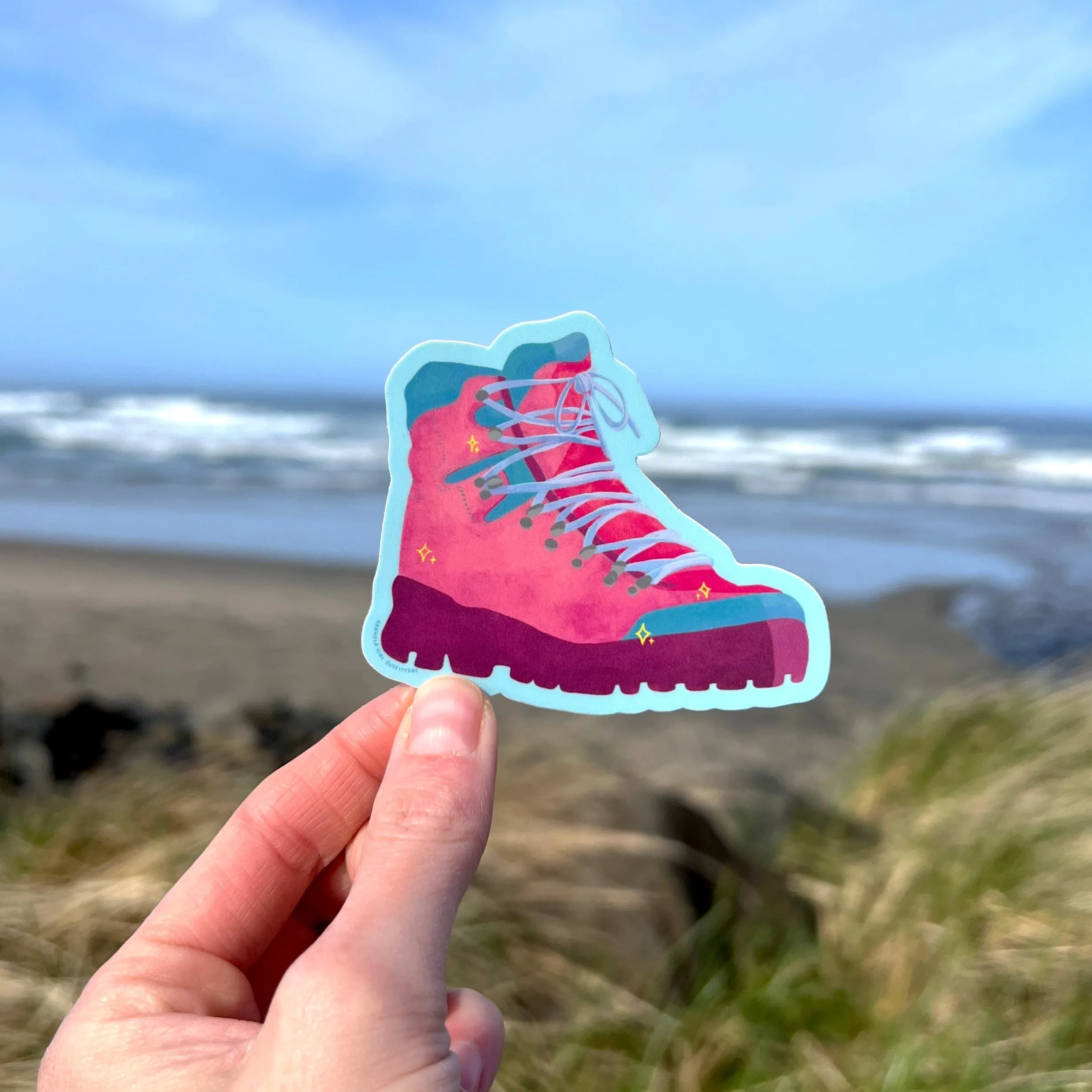 Hiking Boot Sticker