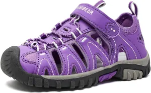 HOBIBEAR Boys Girls Sport Water Sandals Closed-Toe Outdoor(Toddler/Little Kid/Big Kid)
