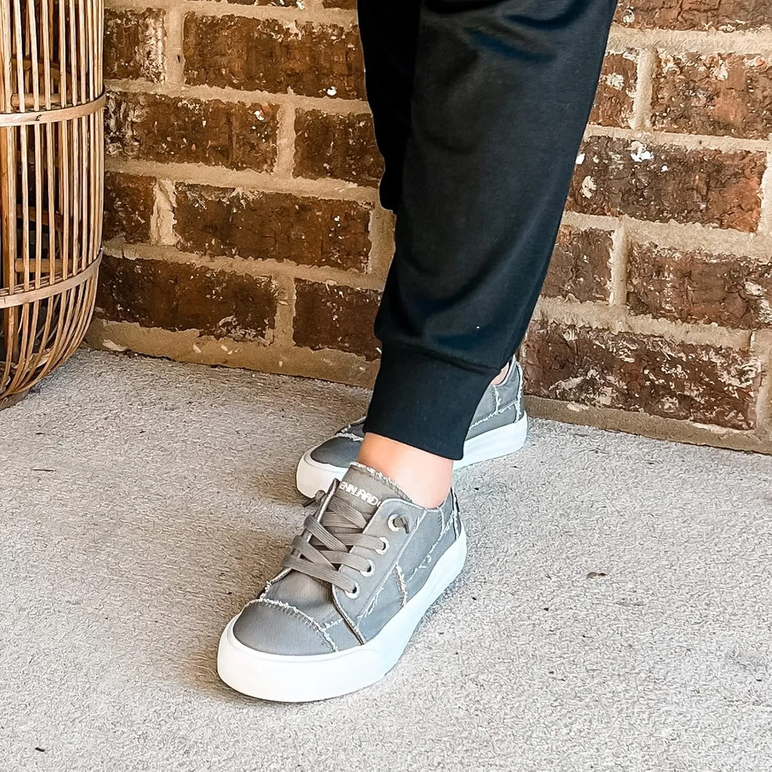 JENN ARDOR Slip On Canvas Shoes for Women Low Top Fashion Sneakers Comfortable Walking Flats
