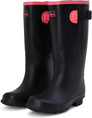 Jileon Extra Wide Calf Rain Boots - Ideal for Wide Feet, Ankles & Calves - Fit 16 to 23” Calves - Durable & Waterproof
