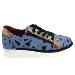 Jose Saenz Eva Sneaker - Blue/Black/Bronze