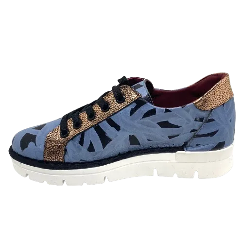 Jose Saenz Eva Sneaker - Blue/Black/Bronze