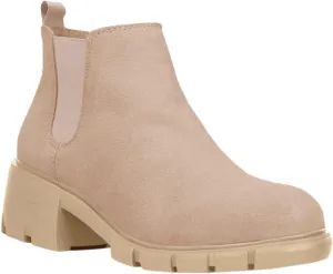 Juliet Holy Boys Girls Ankle Boots Platform Chunky Block Heel Slip On Lug Sole Chelsea Booties for Toddler Little Big Kid