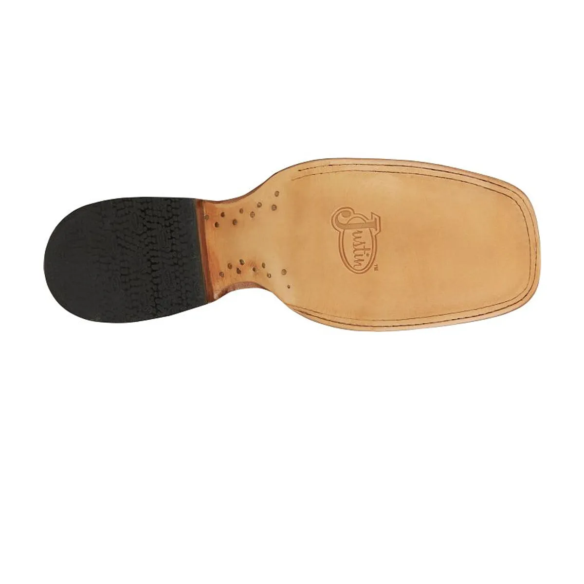 Justin Back Men Footwear Cowboy/Western King - Three Bars-Smooth Otrich Color Brandy (#AQ8141)