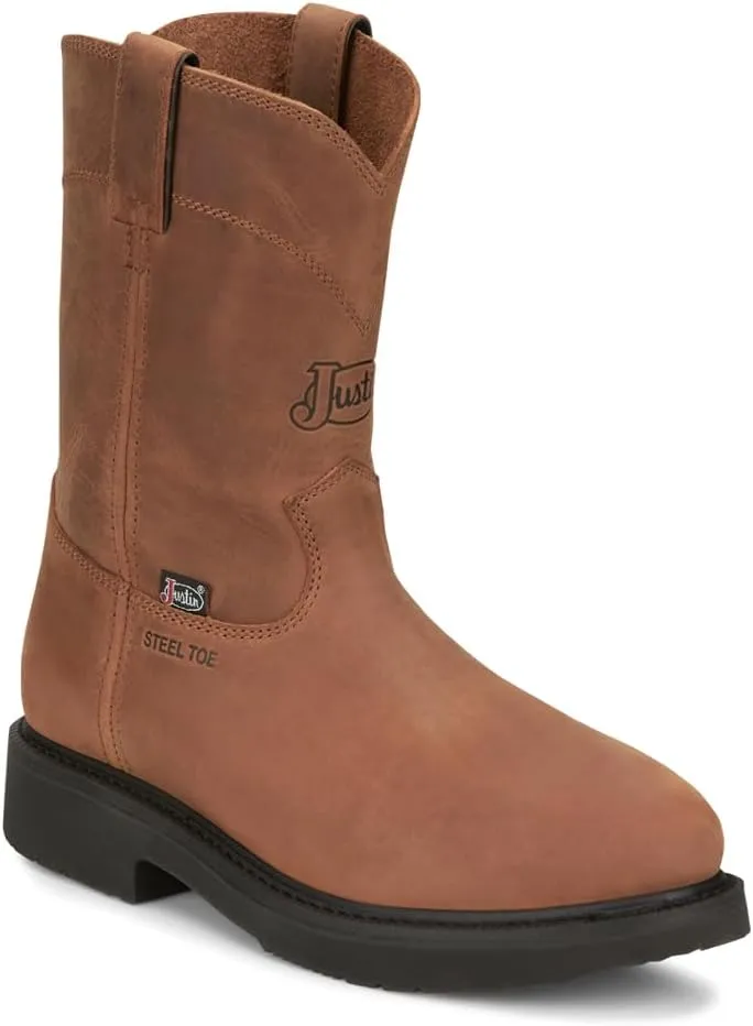 Justin Boots Men's OW4764 Round-Up 10” Steel Toe Work Boot