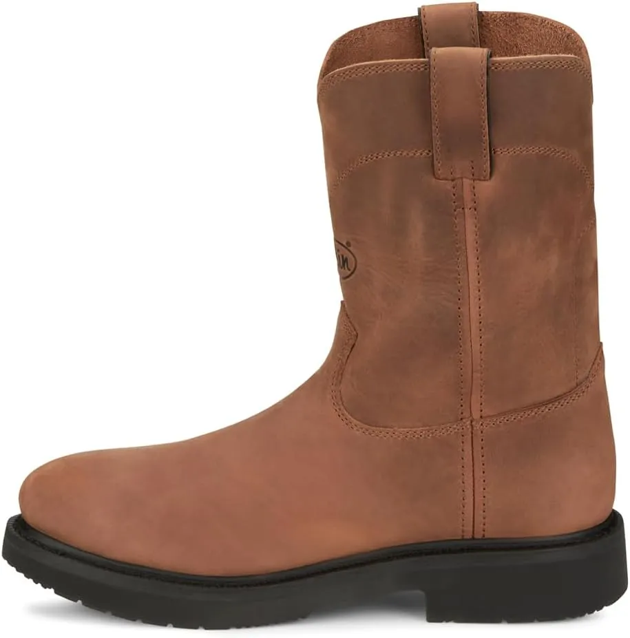 Justin Boots Men's OW4764 Round-Up 10” Steel Toe Work Boot