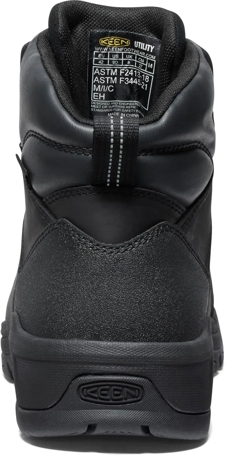 KEEN Utility Men's Evanston 6" Composite Toe Waterproof Leather Durable Construction Work Boot