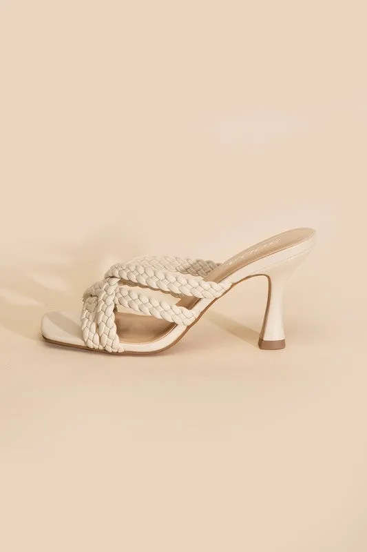 KELLAN-S DOUBLE CROSS BRAIDEDE HEELS