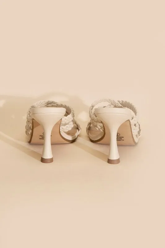 KELLAN-S DOUBLE CROSS BRAIDEDE HEELS