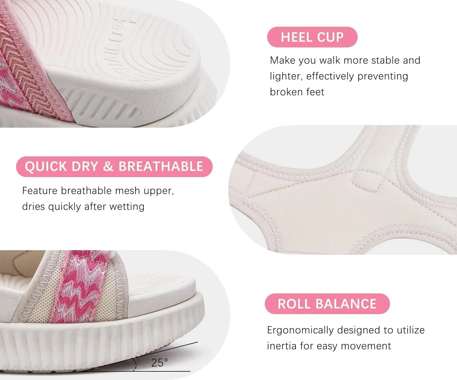 KuaiLu Womens Orthopedic Walking Sandals Recovery Sport Outdoor Hiking Water Sandles Thick Athletic Cushion Adjustable Strap Sandals with Comfortable Plantar Fasciitis Arch Support