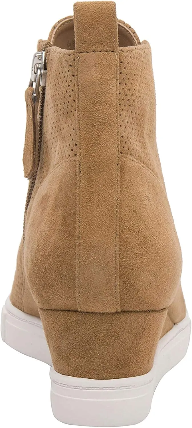 Linea Paolo - Anna - Low Heel Designer Platform Wedge Sneaker Bootie Comfortable Fashion Ankle