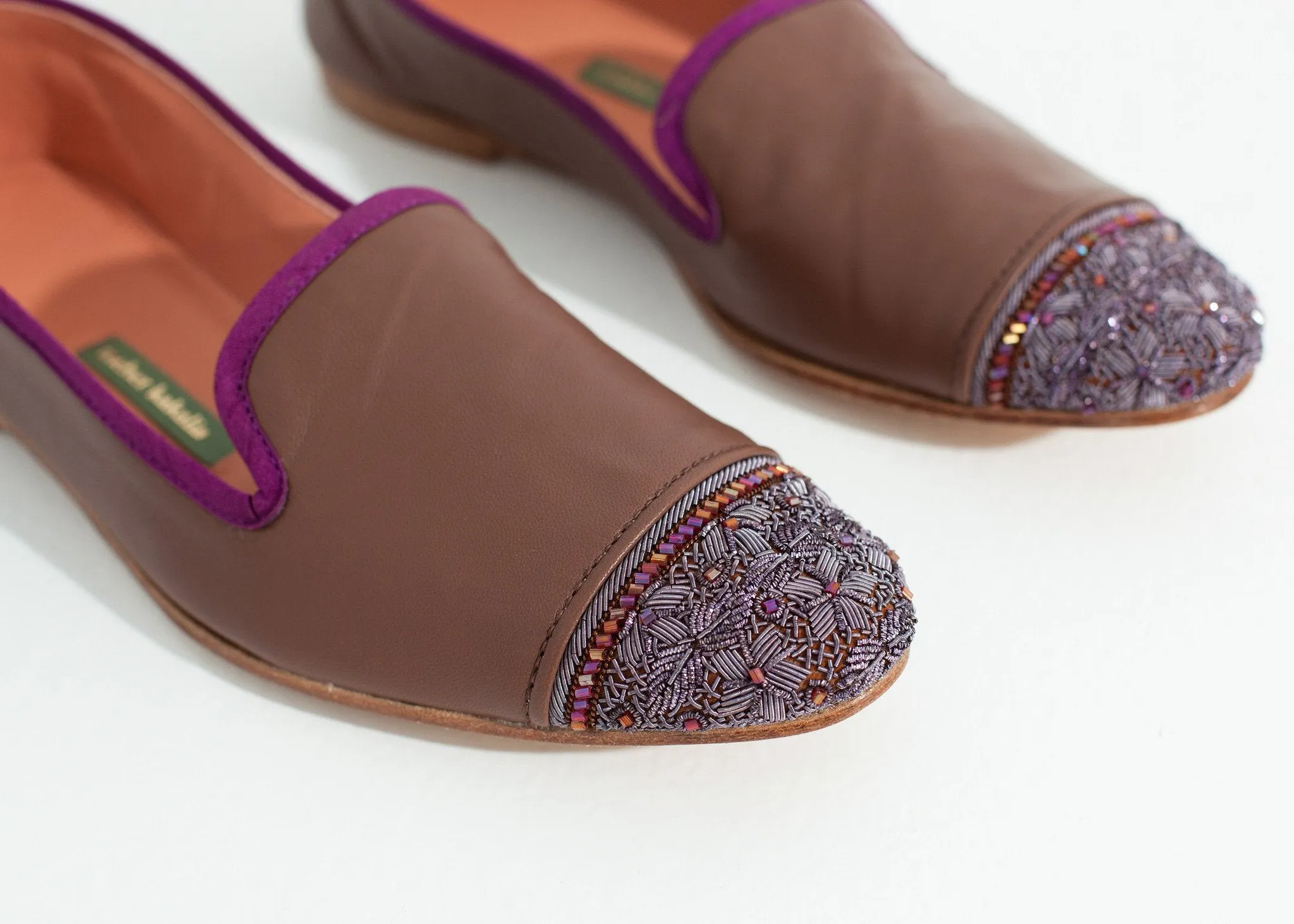 Loafer Touch-sensitive Bizi Cap Rose/Aubergine in 5-star rated Toe