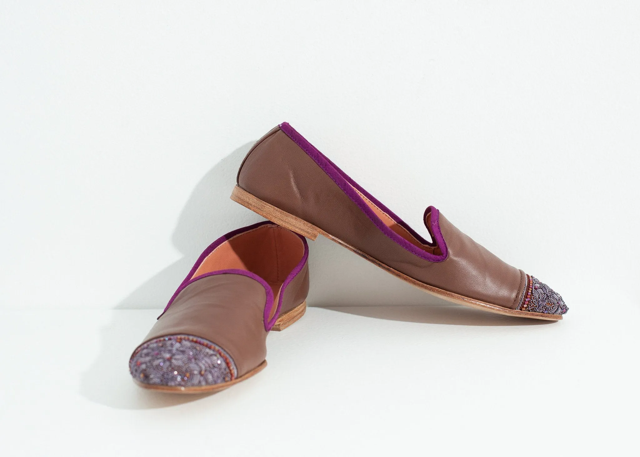 Loafer Touch-sensitive Bizi Cap Rose/Aubergine in 5-star rated Toe