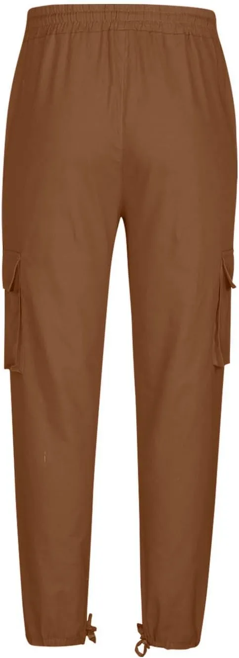 Mens Cargo Pants Big and Tall Causal Baggy Work Hiking Joggers Stretch Drawstring Fishing Travel Outdoor Trousers