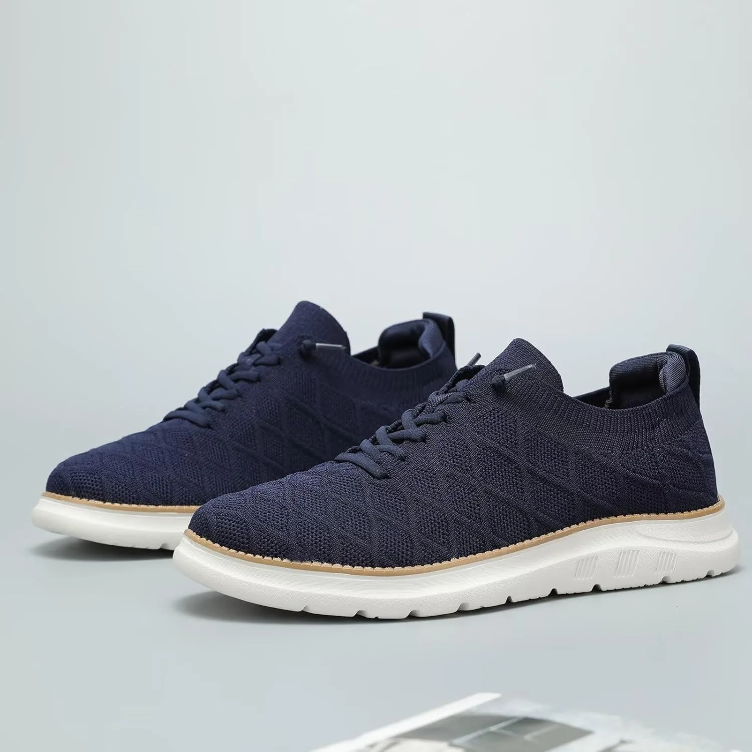 Mens Casual Dress Oxfords Shoes Fashion Mesh Work Business Walking Sneakers Comfortable Lightweight Soft Sole