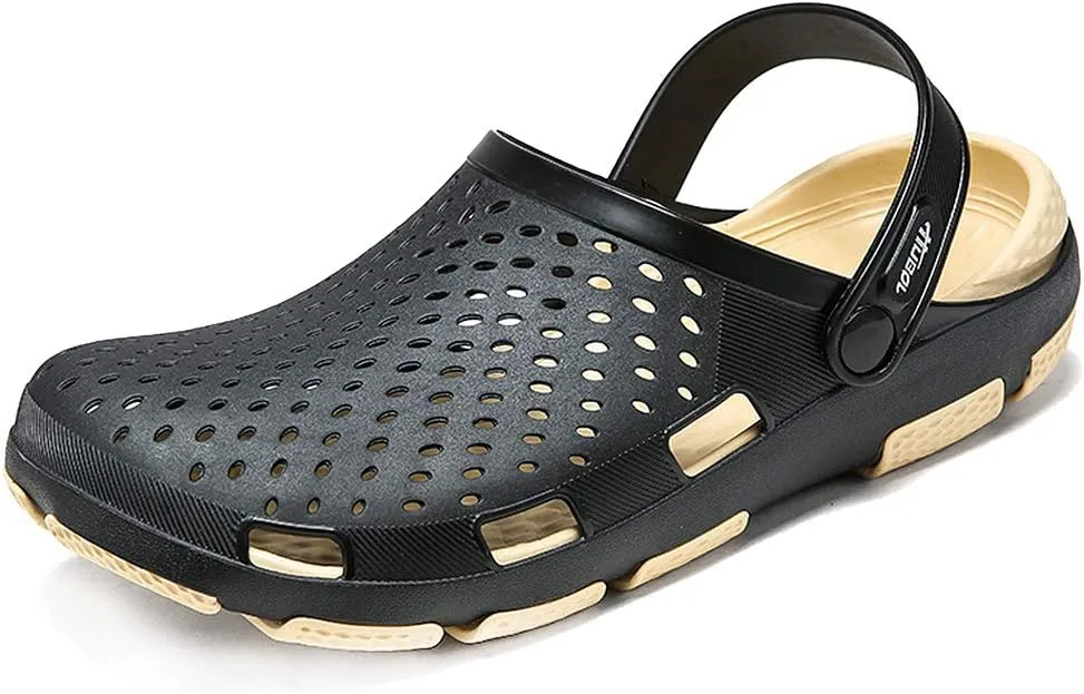 Men's Classic Clogs Garden Shoes Anti-Slip Casual Water Shoe Beach Shower Sandals Summer Slippers