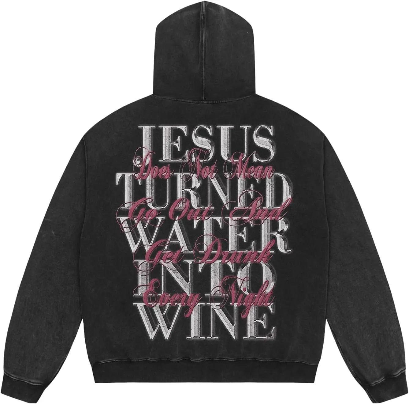 Men's Jesus Disciple Print - Sundays Off Edition Hoodies Casual Oversized Vintage Sweatshirts Khaki