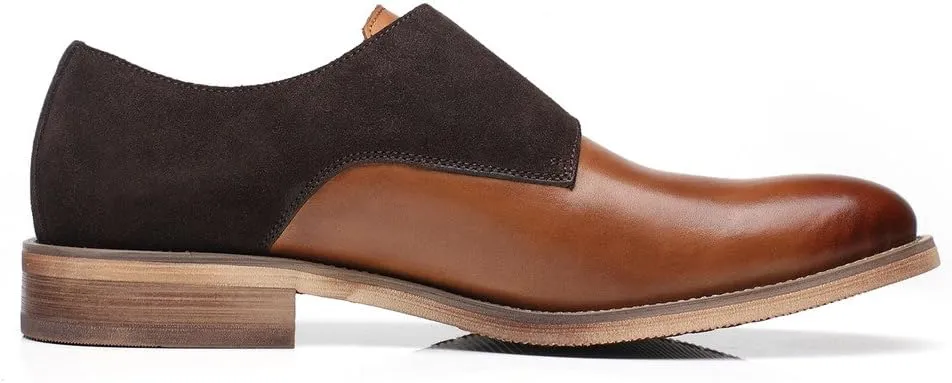 Mens Leather Double Monk Strap Loafer