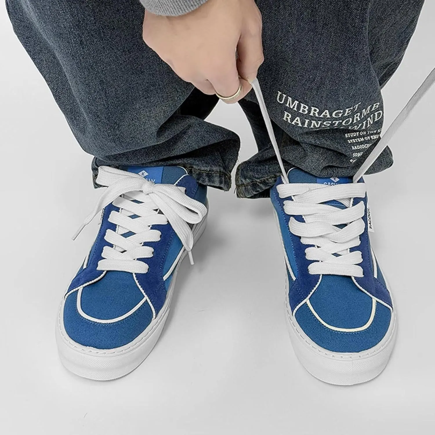 Mens Sneakers Classic Low top Casual Canvas Shoes for Men Teen, Lace Up Comfortable Skate Walking Shoe for Men Lightweight 2025 Popular Fashion Sneakers