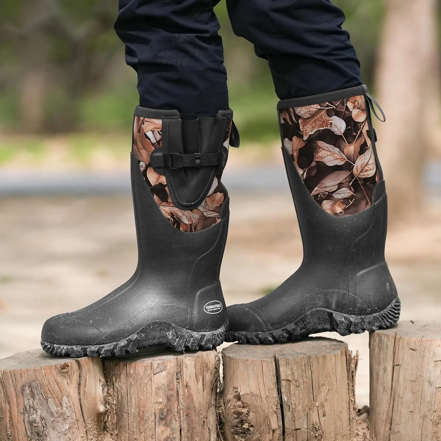 Men's Waterproof Rubber Muck Rain and Work Boot – Durable 6mm Neoprene Insulated, Ideal for Fishing Hunting & Farming
