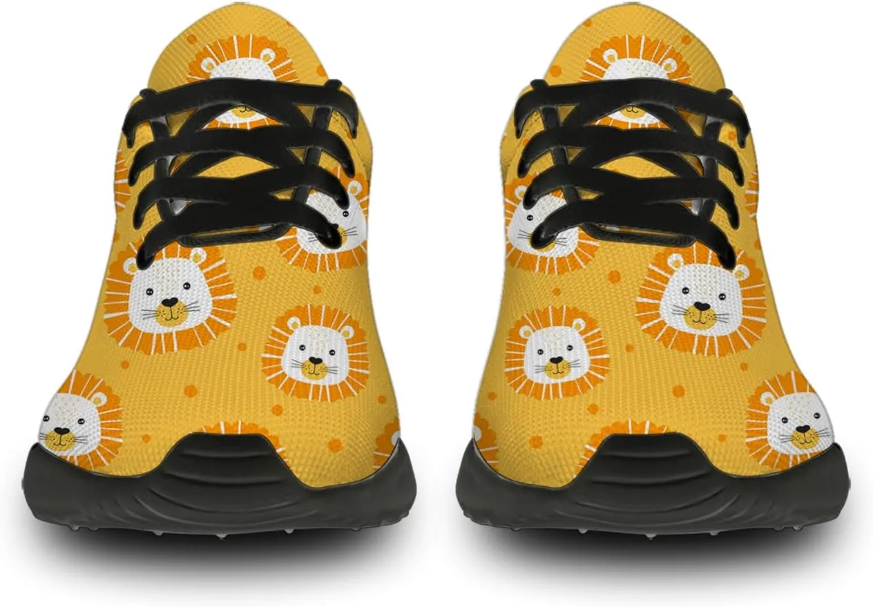 Mens Womens Lion Print Tennis Shoes Comfortable Running Walking Sneakers Gifts for Boyfriend Girlfriend
