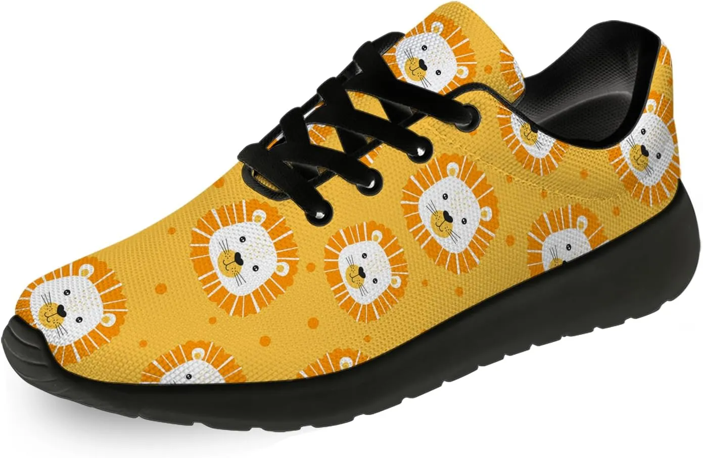 Mens Womens Lion Print Tennis Shoes Comfortable Running Walking Sneakers Gifts for Boyfriend Girlfriend