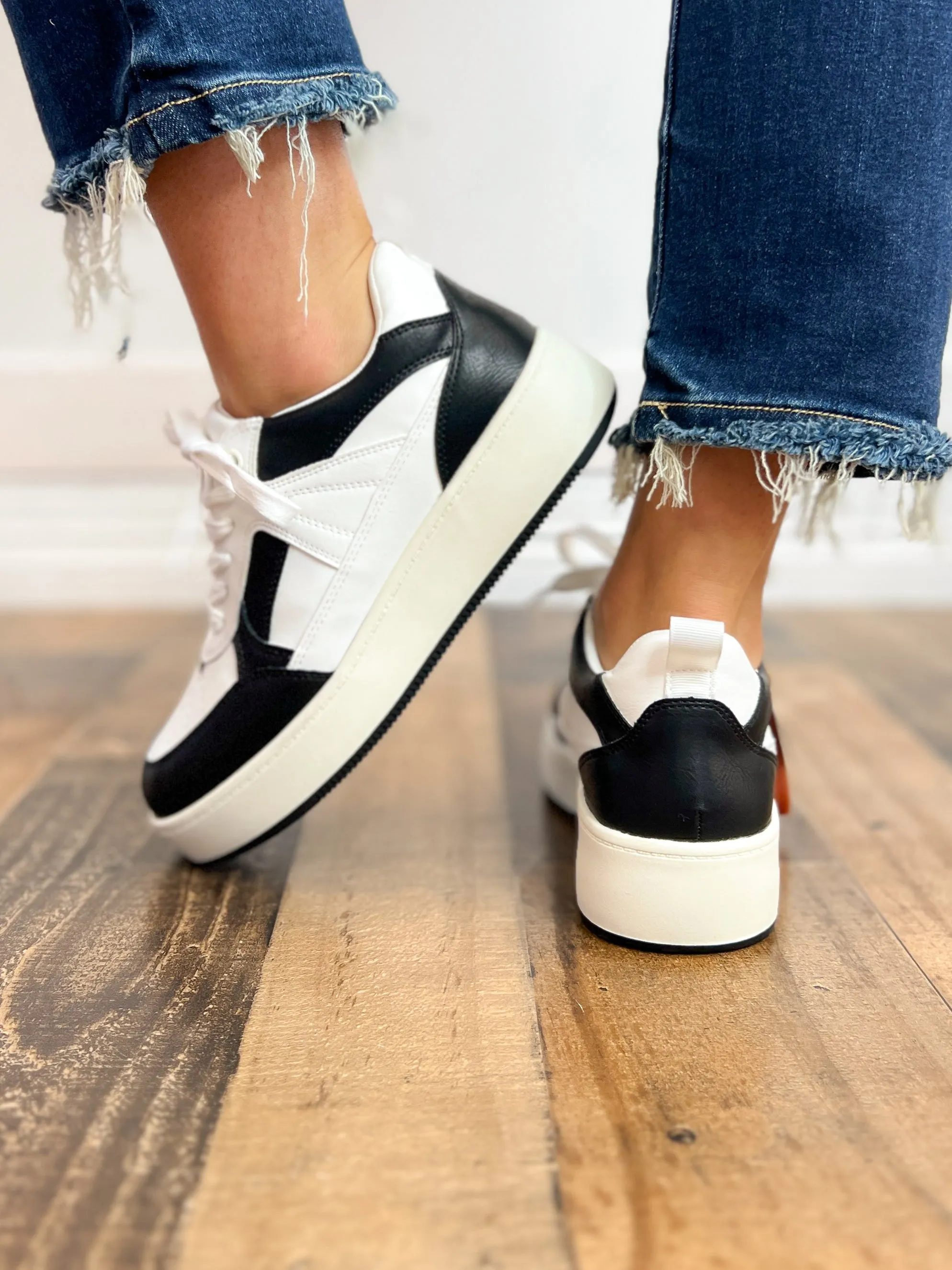 MIA "Dice" Sneaker in Black & White