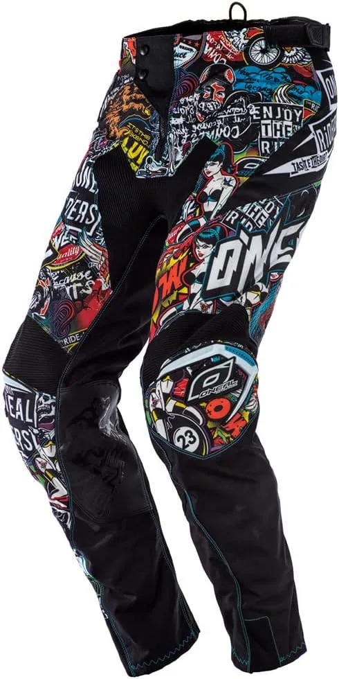 MX Outfit O'Neal Mayhem Lite Crank Men (W32/Medium) Protective Pants Jersey riding bundle motocross dirt bike package