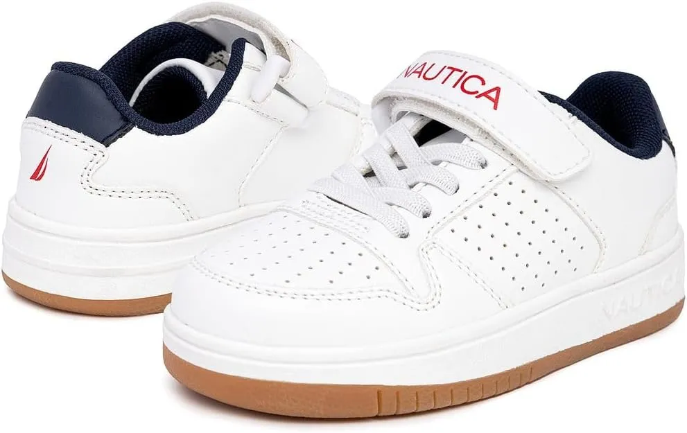 Nautica Kids Adjustable Strap Shoes | Comfortable Casual Sneakers for Boys and Girls, Toddlers & Little Kids