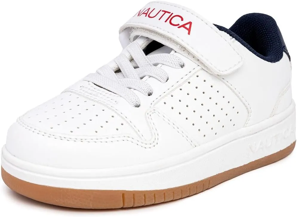 Nautica Kids Adjustable Strap Shoes | Comfortable Casual Sneakers for Boys and Girls, Toddlers & Little Kids