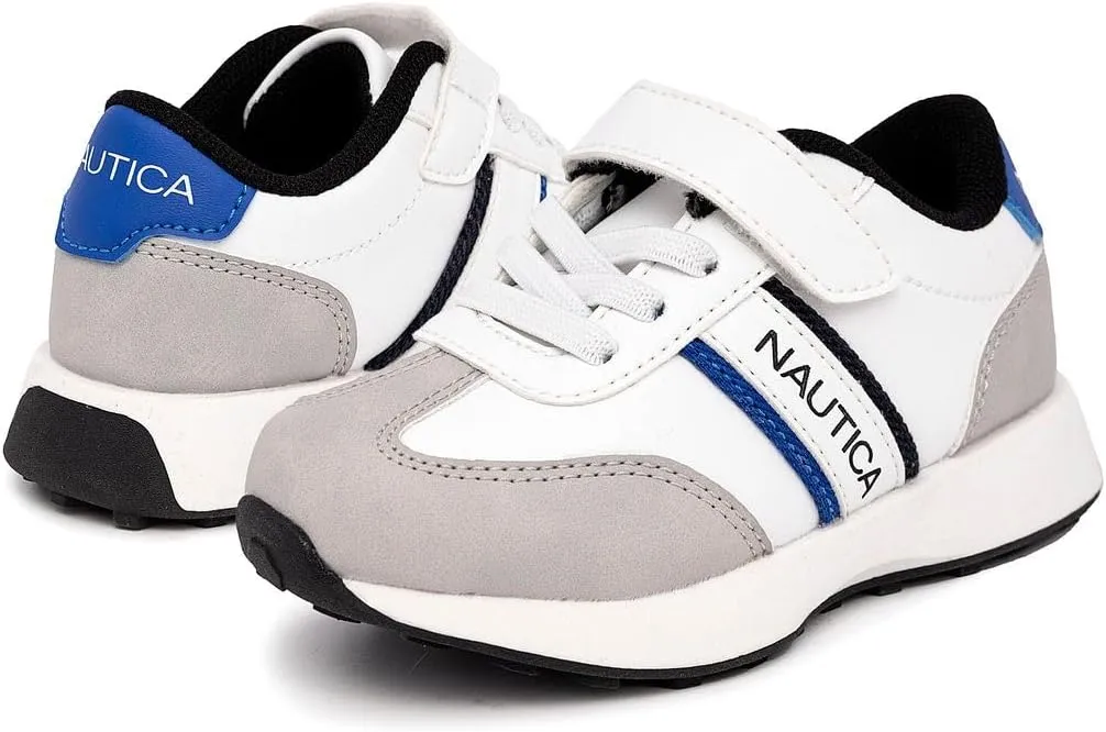 Nautica Kids Adjustable Strap Shoes | Comfortable Casual Sneakers for Boys and Girls, Toddlers & Little Kids
